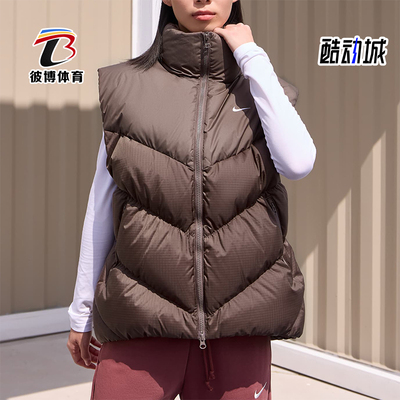 耐克女士宽松羽绒马甲