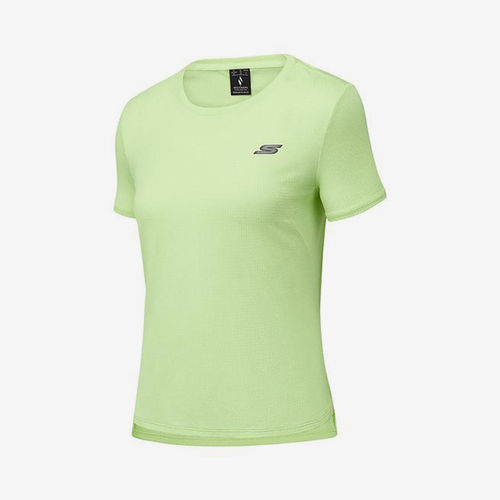 Skechers/斯凯奇正品夏季款女士柔软针织短袖T恤衫P225W016-013E