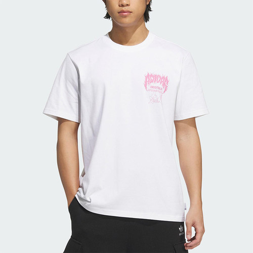 Adidas/阿迪达斯正品三叶草男士日常针织经典图案透气短袖KA2255