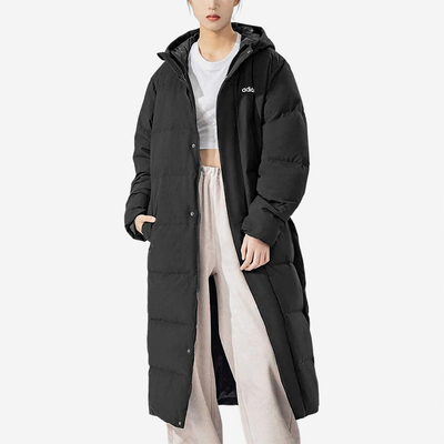 Adidas/阿迪达斯正品2024冬款男女同款保暖过膝长款羽绒服JW1686