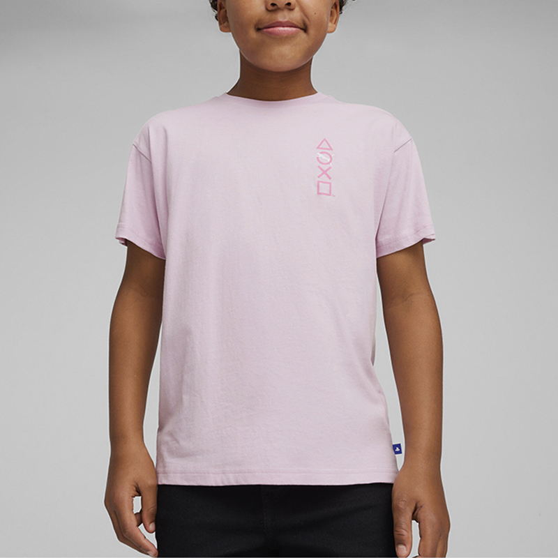 Puma/彪马正品PLAYSTATION儿童宽松户外耐穿短袖624865-60