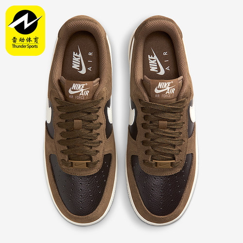 Nike/耐克正品Air Force 1女士低帮翻毛皮休闲轻便板鞋IO1914-235