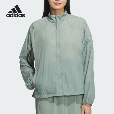 Adidas/阿迪达斯正品新款女士立领宽松户外透气外套JM8879