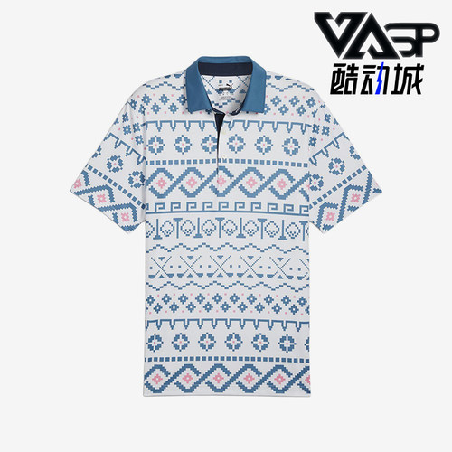 Puma/彪马正品Fair Isle Print男士经典高尔夫Polo衫626836-01