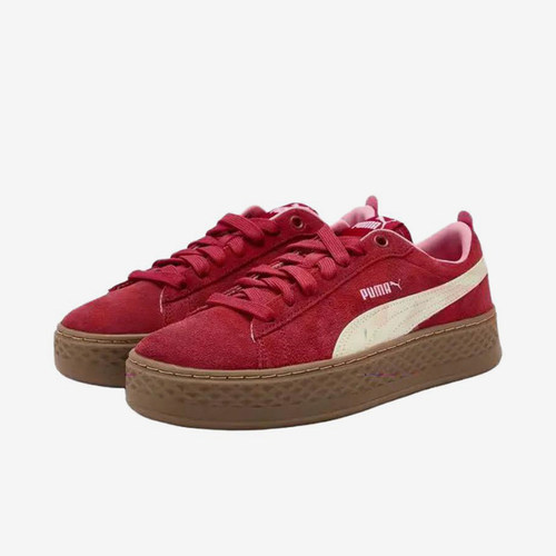 Puma/彪马正品SmashPlatform女红色低帮日常经典板鞋366488-19
