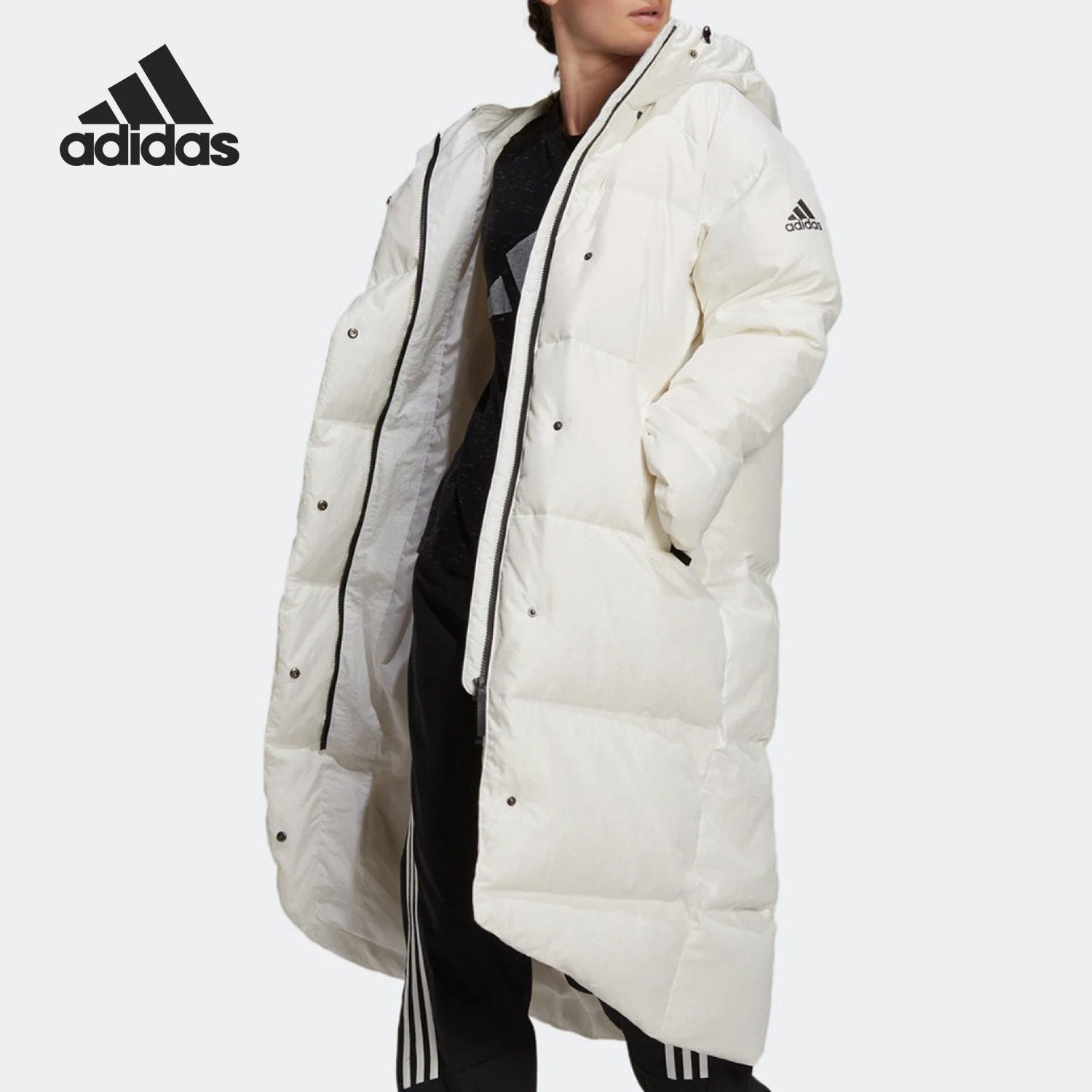 Adidas/阿迪达斯正品户外运动女子时尚保暖防风羽绒服 GQ2509,运动服/休闲服装,运动羽绒服,淘宝优惠券,粉丝福利购,淘宝优惠卷