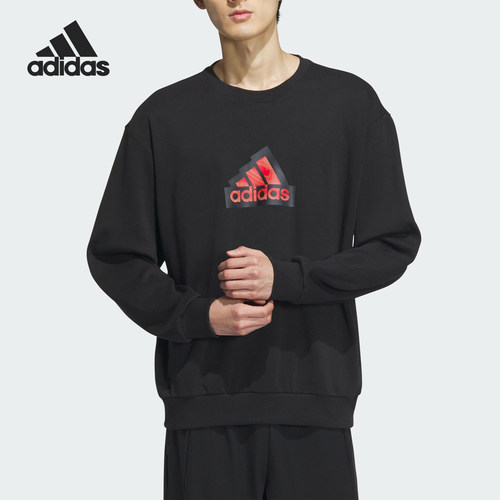 Adidas/阿迪达斯正品新年款男士运动休闲圆领套头衫IT3989
