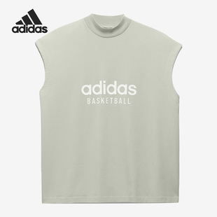 Adidas 運(yùn)動(dòng)背心IA3444 TEE情侶款 阿迪達(dá)斯BASKETBALL