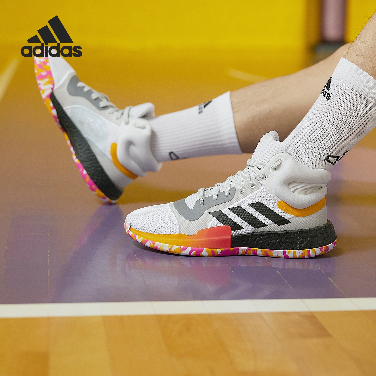 Adidas/阿迪达斯正品当季男子Marquee Boost场上竞技篮球鞋G26212