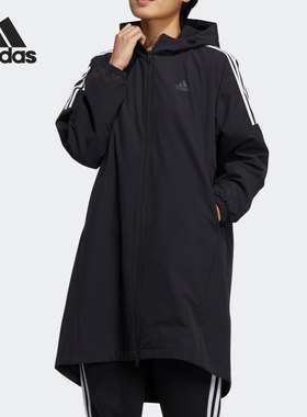 Adidas/阿迪达斯官方正品休闲女子时尚潮流运动风衣外套 HG1849