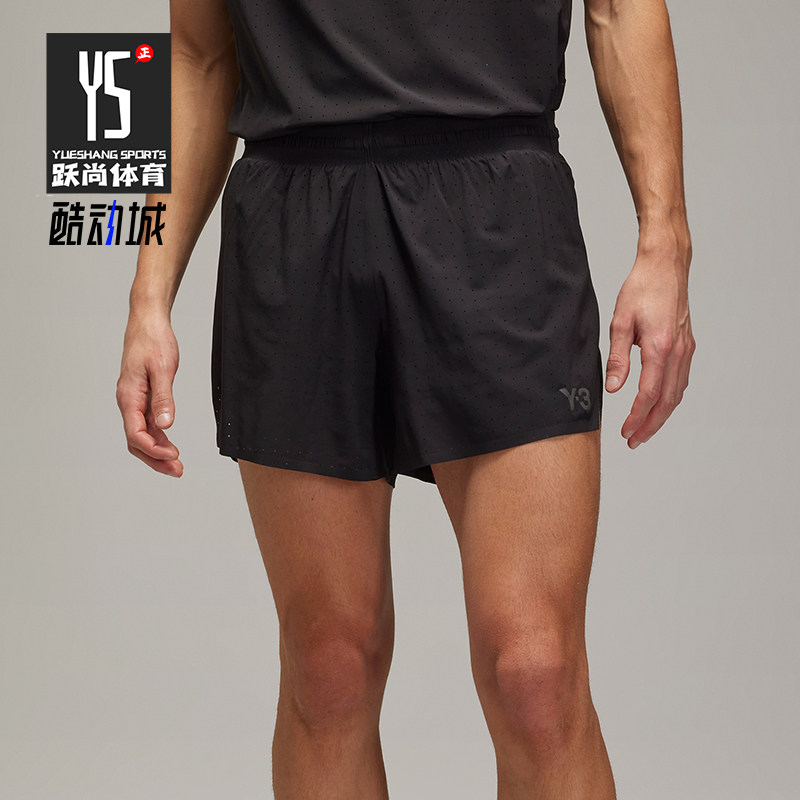 Adidas/阿迪达斯正品Y-3男士时尚印花中腰松紧运动短裤JN4887