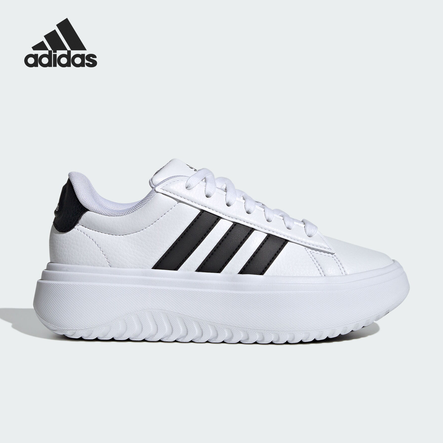 Adidas/阿迪达斯官方正品春季新款女士简约耐磨厚底运动鞋IE1092