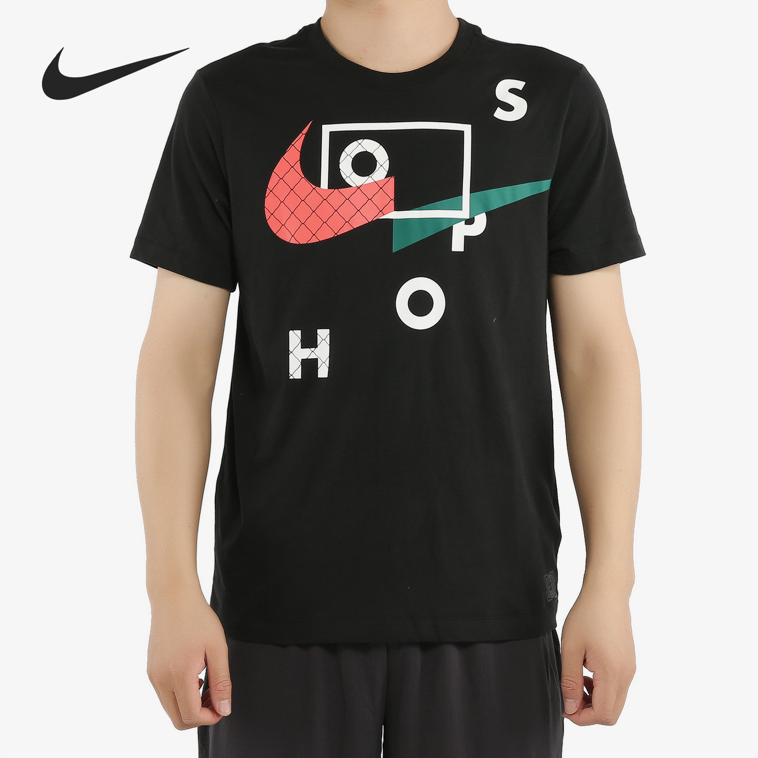 Nike/耐克正品当季新款 男子印花短袖运动透气上衣T恤 CK1180-010图片
