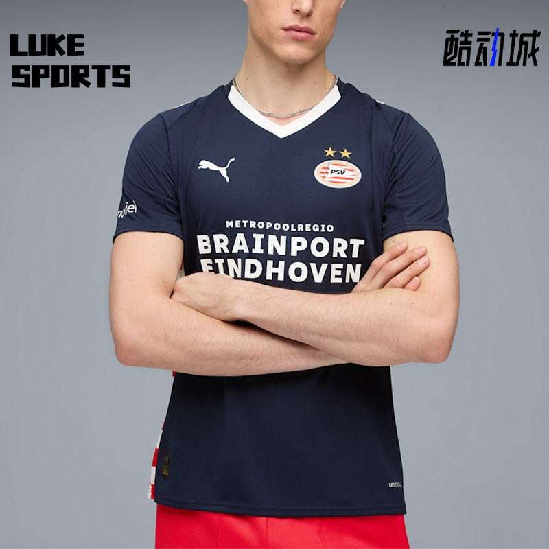 Puma/彪马正品夏季男士舒适简约字母足球经典短袖T恤780429-02