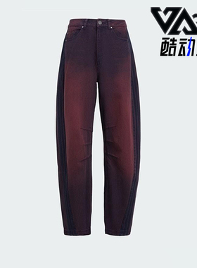 Adidas/阿迪达斯正品三叶草女士潮流复古经典休闲弯刀长裤KG0201