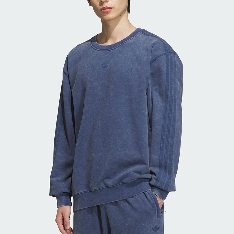 Adidas/阿迪达斯正品三叶草圆领男士经典休闲复古宽松卫衣KA2300