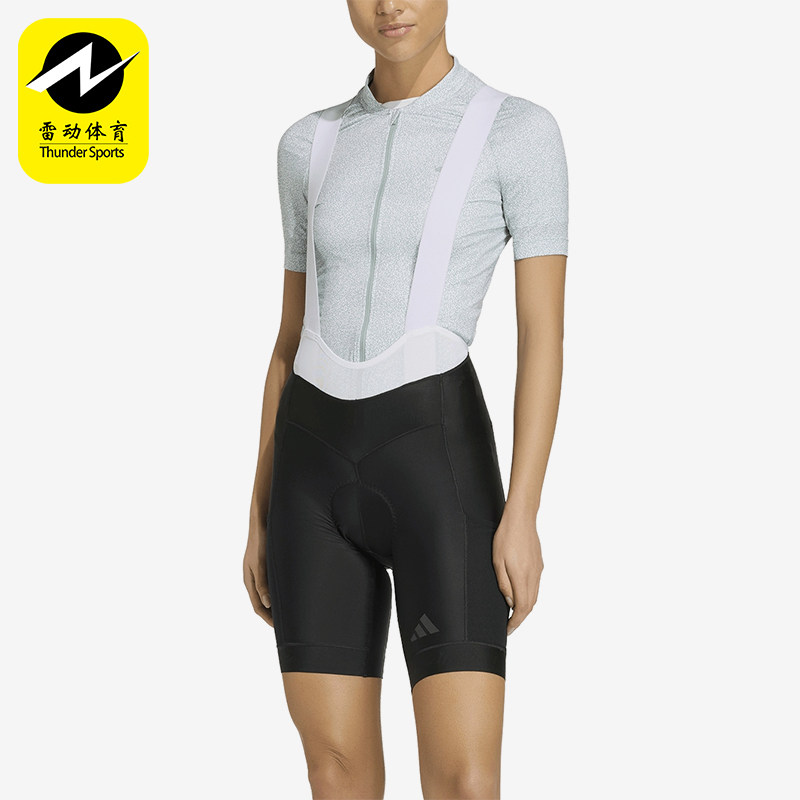 Adidas/阿迪达斯正品新款女黑灰色自行车经典修身骑行裤KB9575