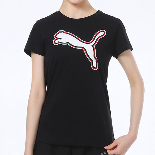 Puma/彪马正品 当季新款女子透气运动服休闲短袖T恤845871-01