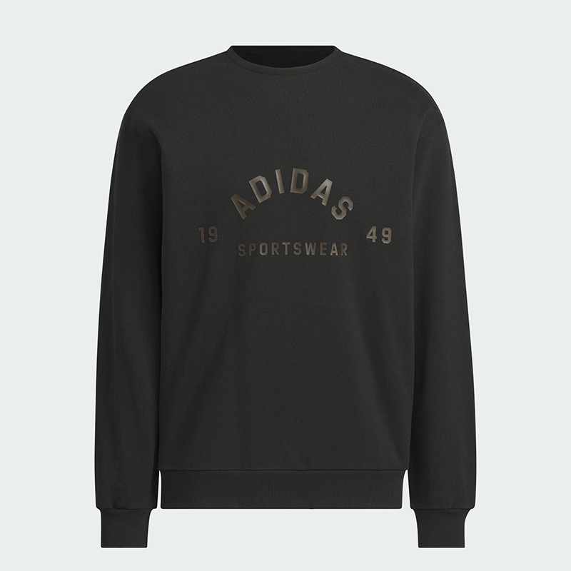 Adidas/阿迪达斯正品新款男士经典宽松长袖圆领卫衣套头衫JL6063