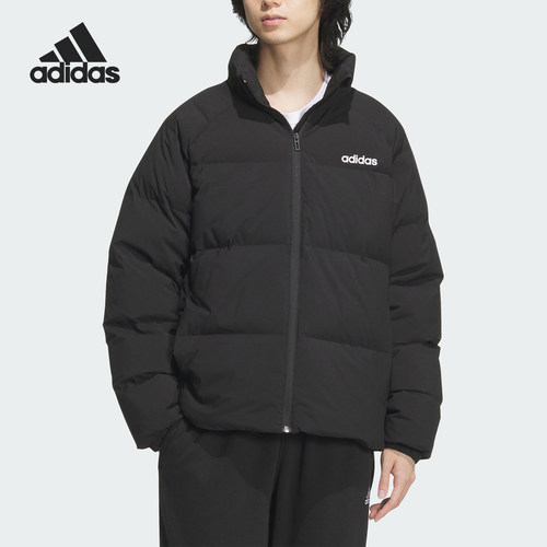 阿迪达斯男士保暖运动休闲羽绒服