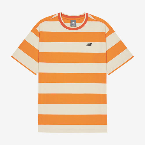 New Balance新百伦正品男条纹透气修身圆领短袖T恤MT62O345-AAE