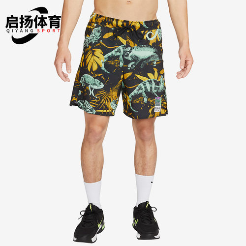 Nike/耐克正品Dri-FIT男士运动满印图案训练梭织短裤FB7981-309