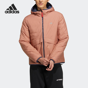 阿迪达斯官方正品 Adidas 2022冬季 男子双面穿运动保暖棉服HY7220