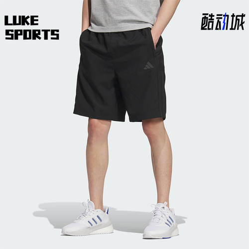 Adidas/阿迪达斯正品2025夏季款男士日常经典梭织运动短裤KC2881
