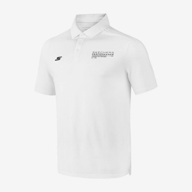 Skechers/斯凯奇正品2023夏季新款男子针织运动POLO短袖T恤衫