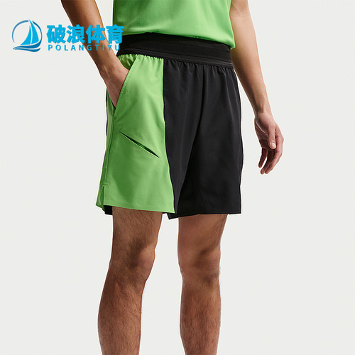 Nike/耐克正品2026春季款男士拼接经典透气松紧腰短裤IB1038-010