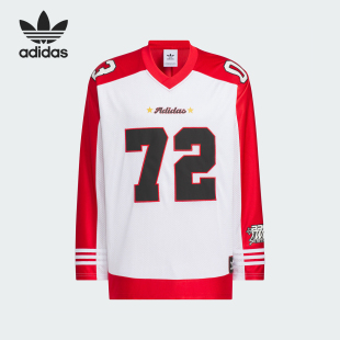 训练运动长袖 Adidas 时尚 三叶草男女款 T恤KA8004 阿迪达斯官方正品