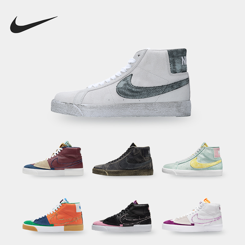 Nike时尚厚底舒适耐磨休闲板鞋