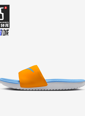 Nike/耐克正品2025儿童运动休闲简约一字沙滩拖鞋FJ8812-801