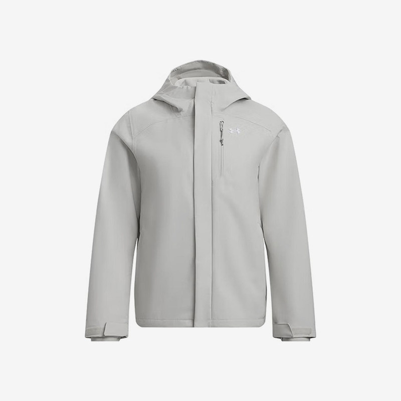 UA/安德玛正品2025新款女子防泼水三合一连帽夹克外套1371593-110