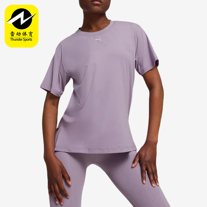 Puma/彪马正品2025 女士圆领透气跑步宽松健身运动短袖525776-30