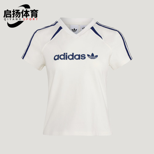 Adidas/阿迪达斯正品三叶草BLKTWT-SHIRT新款女经典短袖T恤KU4763