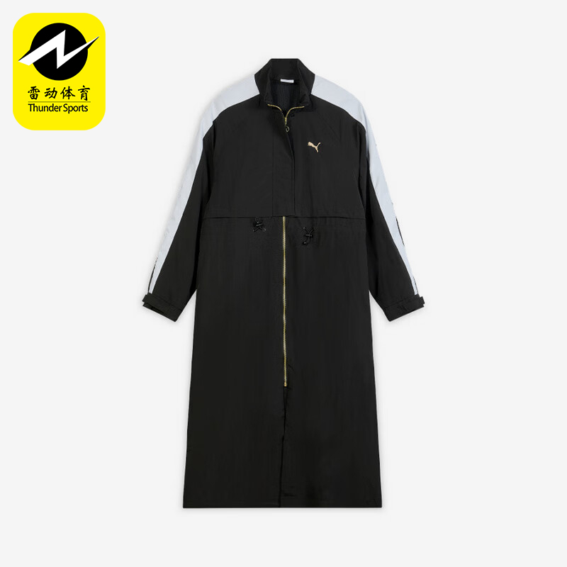Puma/彪马正品PRIME RETRO T7女士长款梭织拼接长袖外套634788-01