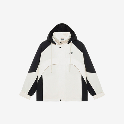 New Balance/NB正品运动男子户外休闲连帽夹克外套NAE31141-BK