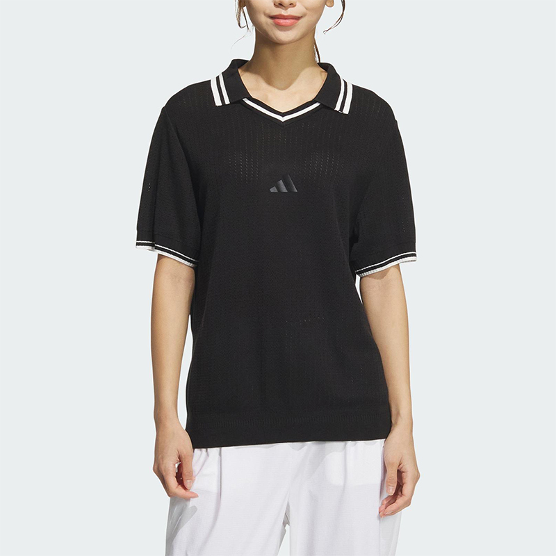 Adidas/阿迪达斯正品夏季新款女士高尔夫翻领POLO衫JG1379