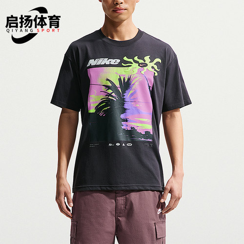 Nike/耐克正品夏季男士透气时尚印花潮流休闲短袖T恤IH1372-045