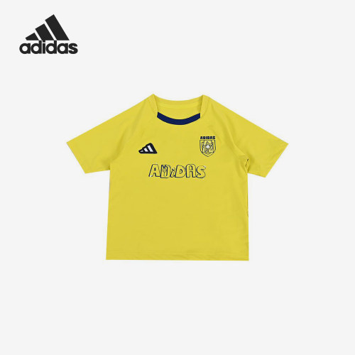 Adidas/阿迪达斯正品2025夏季款小童运动印花透气短袖JM3441