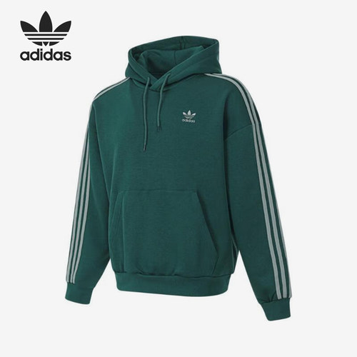 Adidas/阿迪达斯官方正品三叶草男士加绒保暖三条纹卫衣JP1070