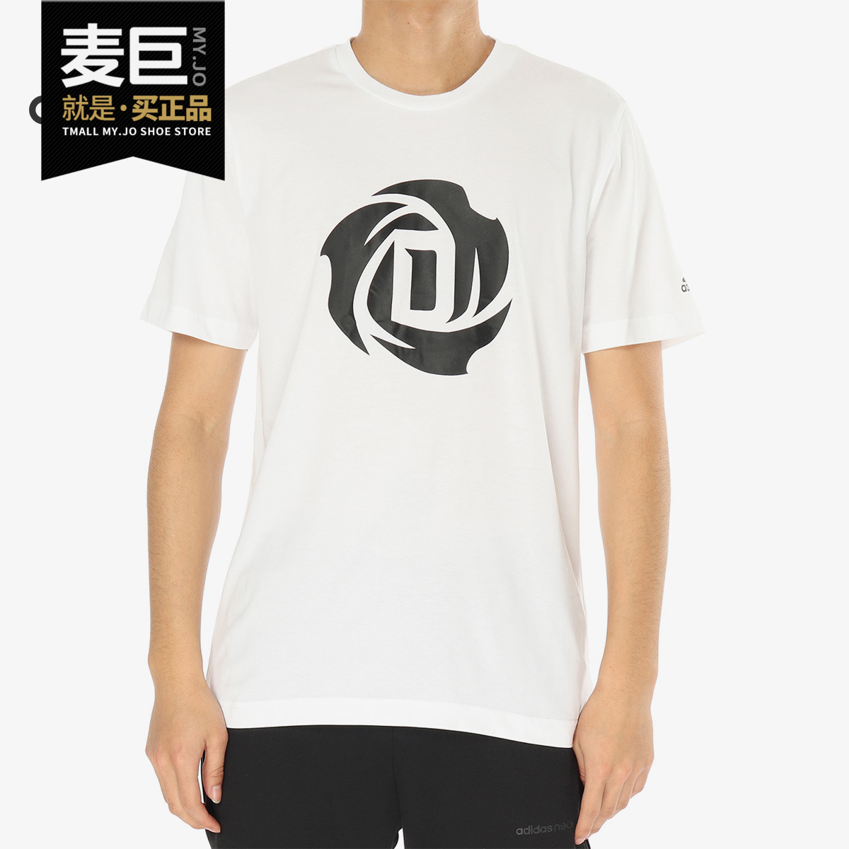 Adidas/阿迪达斯正品当季新款男子ROSE GRAPHIC T圆领短T恤CW9200