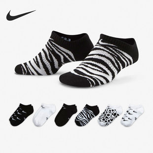 DA2407 Nike 潮流运动短袜六双装 休闲儿童时尚 902 耐克正品