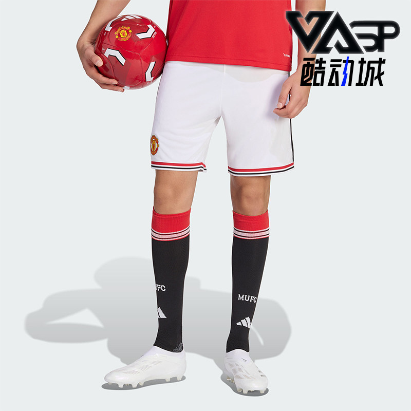 Adidas/阿迪达斯正品曼联主场球迷版男士经典足球运动短裤KA6872