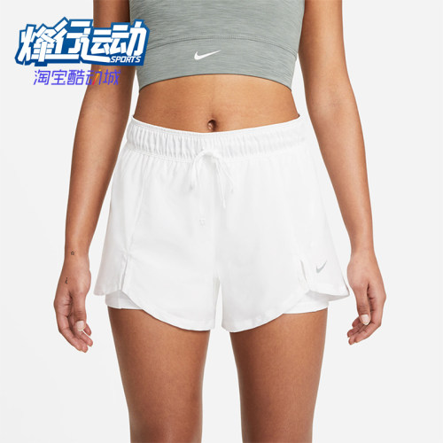 Nike/耐克正品2025女士透气二合一工装梭织跑步短裤DA0454-100