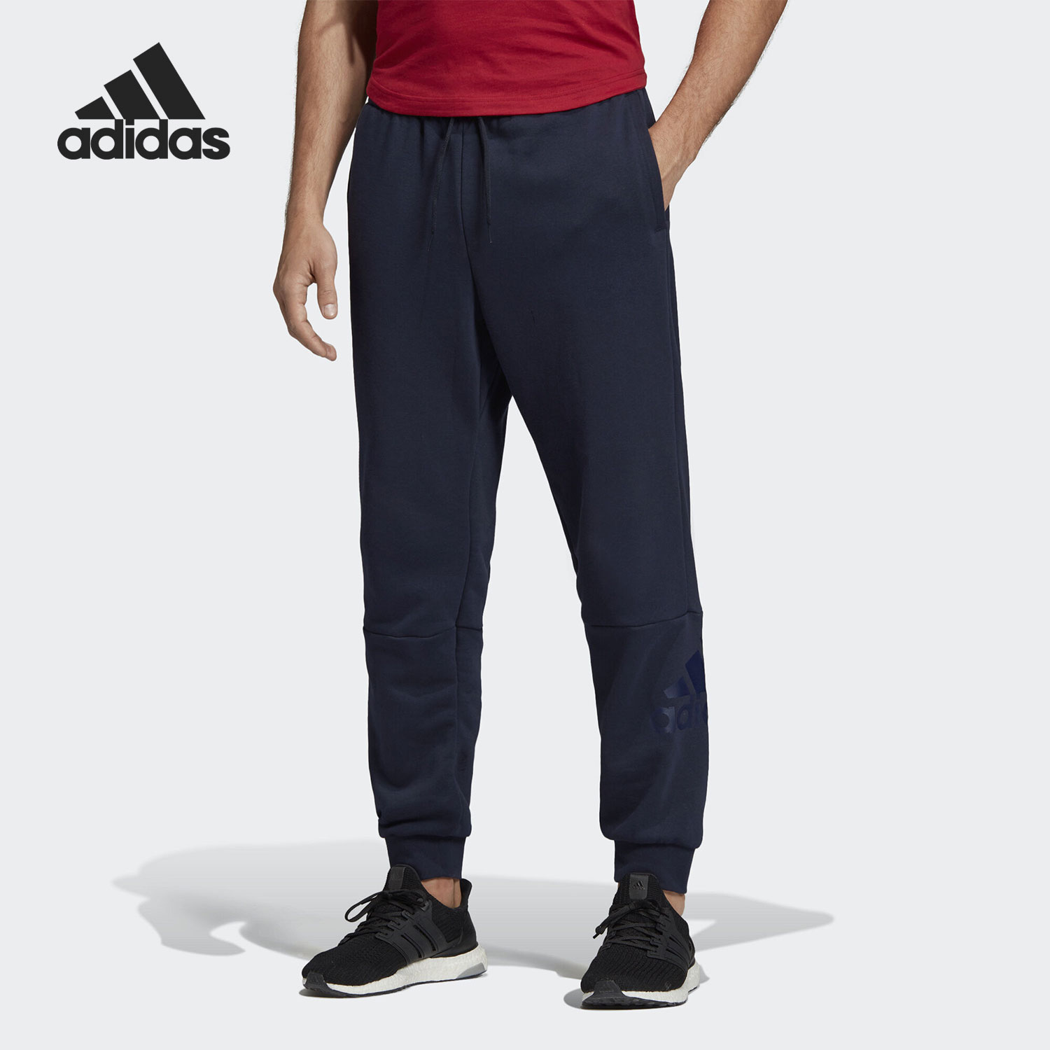 针织长裤Adidas运动休闲