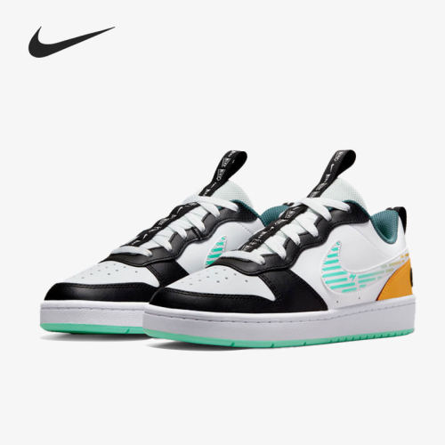 Nike/耐克正品Court Borough Low 2女子GS大童板鞋DX5767-111