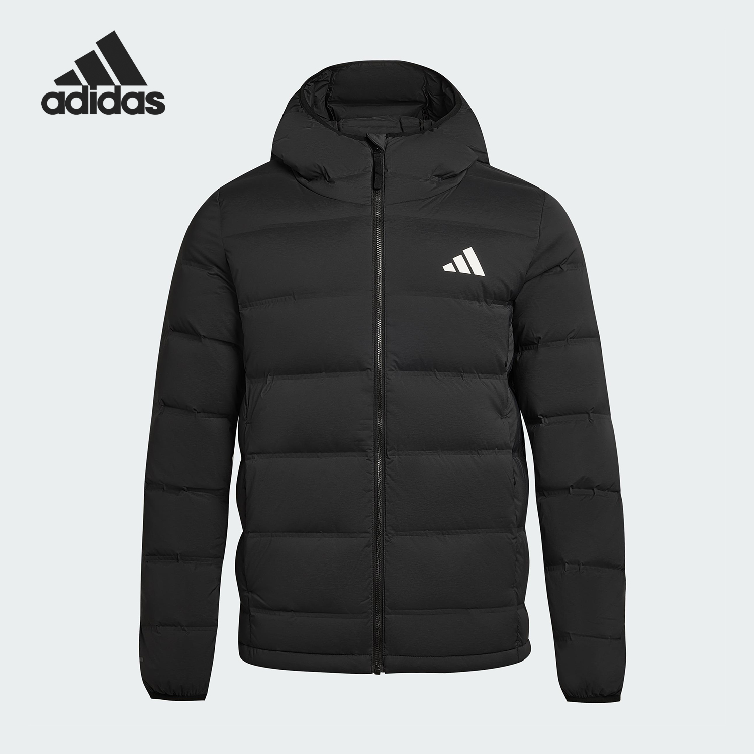 Adidas/阿迪达斯官方正品HELIONIC男士连帽休闲运动羽绒服KH3993