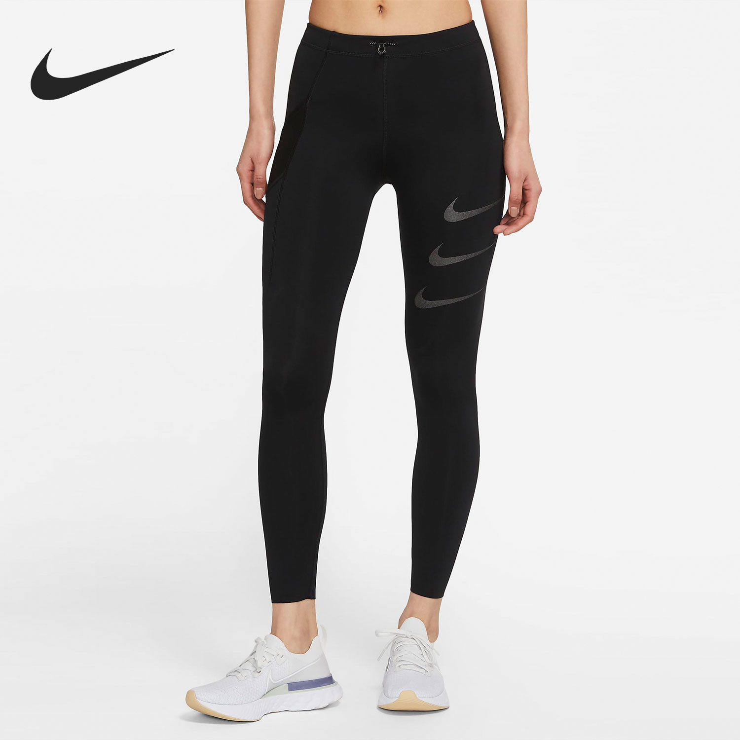 Nike/耐克正品女子弹力透气跑步训练运动紧身裤 DA1271-010